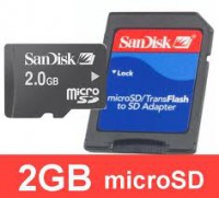 Cartão de Memória 2GB Sandisk na Embalagem Original